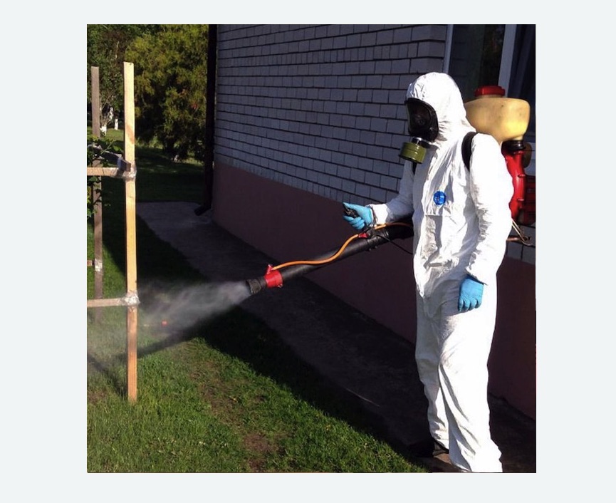 травля клещей на участке в Красновишерске